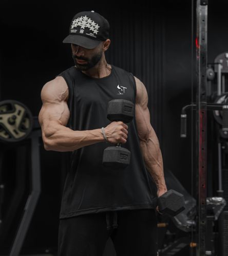 Camiseta sin mangas negra